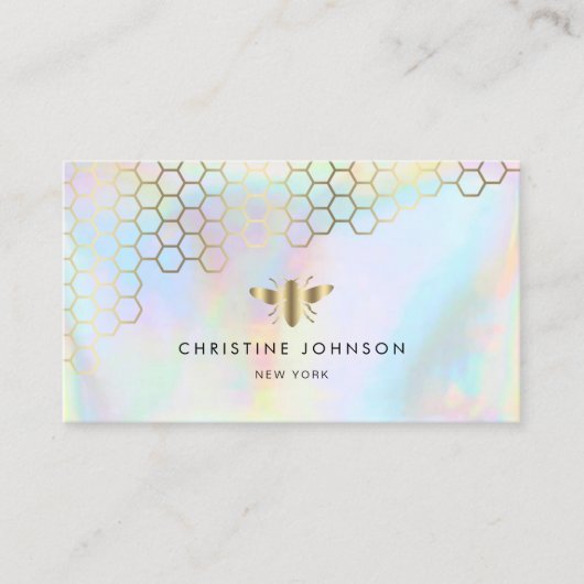 Honigwabenlogo Visitenkarte (Vorderseite)