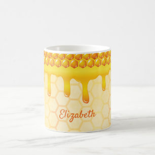 Honigwabenmuster, Honigtropfname Kaffeetasse