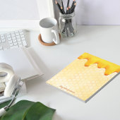 Honigwabenmuster, Honigtropfname Notizblock