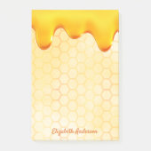 Honigwabenmuster, Honigtropfname Post-it Klebezettel (Vorderseite)