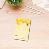 Honigwabenmuster, Honigtropfname Post-it Klebezettel