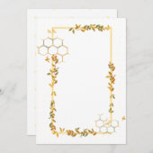 Honigwabenpapier und Gerahmtes Bienenpapier (Vorne/Hinten)