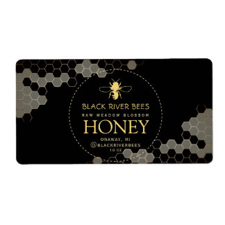 Honigwabenrübe-Honigetikett