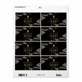 Honigwabenrübe-Honigetikett (Vorne)