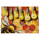 Honigwabenrüben und Gartensaitenleuchten Große Geschenktüte (Vorderseite)