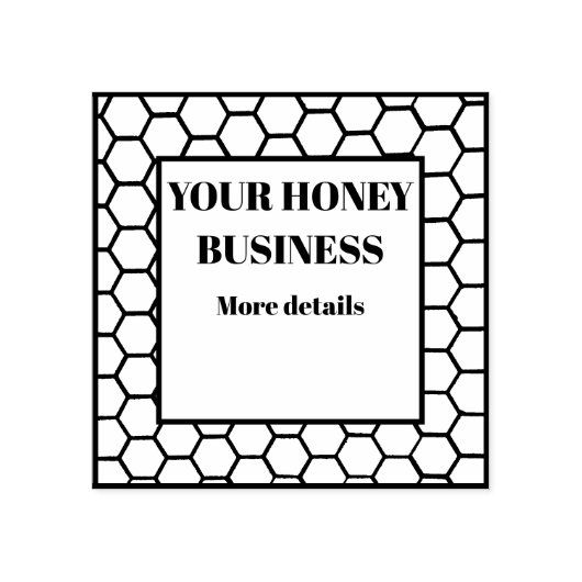 Honigwabensiegel Gummistempel (Prägung)