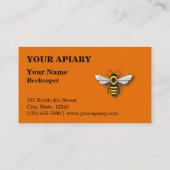 Honigwabenvorlage Visitenkarte (Rückseite)