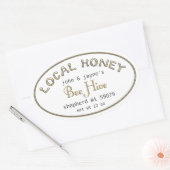 Honigweineeper Ovaler Aufkleber (Umschlag)