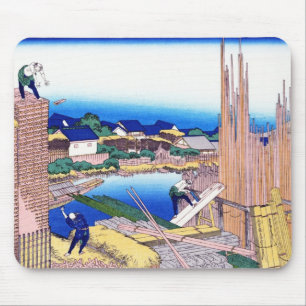 Honjo Tatekawa, der Holzplatz von Honjo Hokusai Mousepad