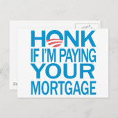 Honk AntiObama Postkarte (Vorne/Hinten)