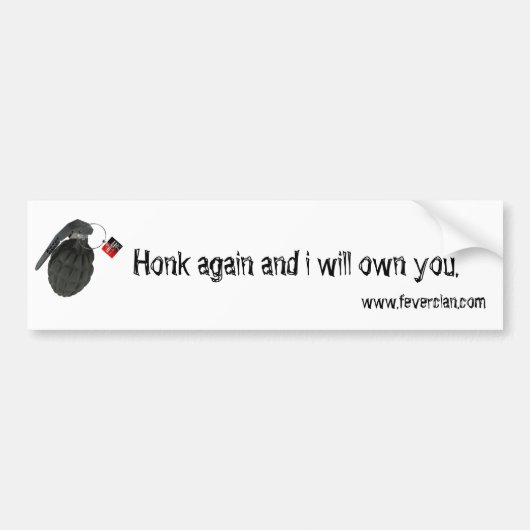 Honk-Autoaufkleber Autoaufkleber (Vorne)