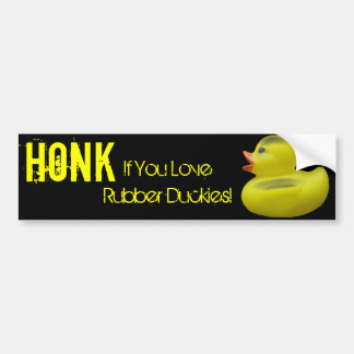 Honk für Duckies Autoaufkleber