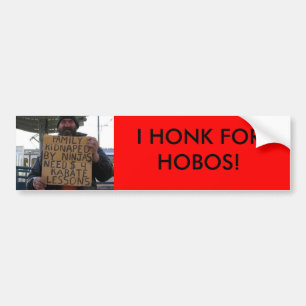 HONK FÜR HOBOS AUTOAUFKLEBER