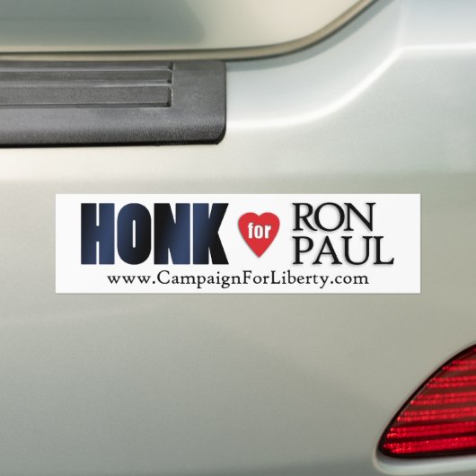 Honk für Ron Paul Autoaufkleber (Auf Auto)