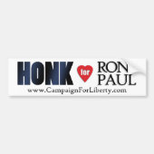 Honk für Ron Paul Autoaufkleber (Vorne)