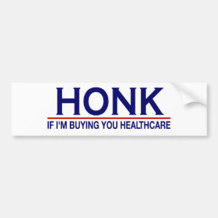 Honk-Gesundheitswesen (Obamacare) Autoaufkleber