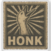 Honk Goose Funny Duck Chicken Meme Aufkleber (Vorderseite)