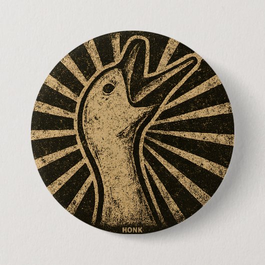 Honk Goose Funny Duck Chicken Meme Button (Vorderseite)