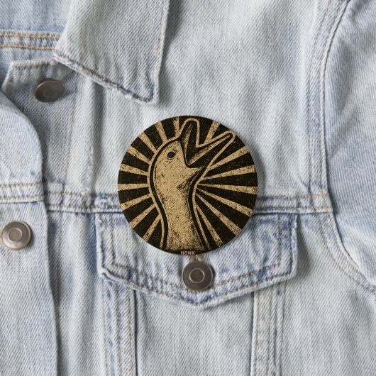 Honk Goose Funny Duck Chicken Meme Button (Beispiel)