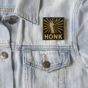 Honk Goose Funny Duck Chicken Meme Button