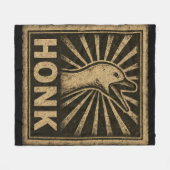 Honk Goose Funny Duck Chicken Meme Fleecedecke (Vorderseite (Horizontal))