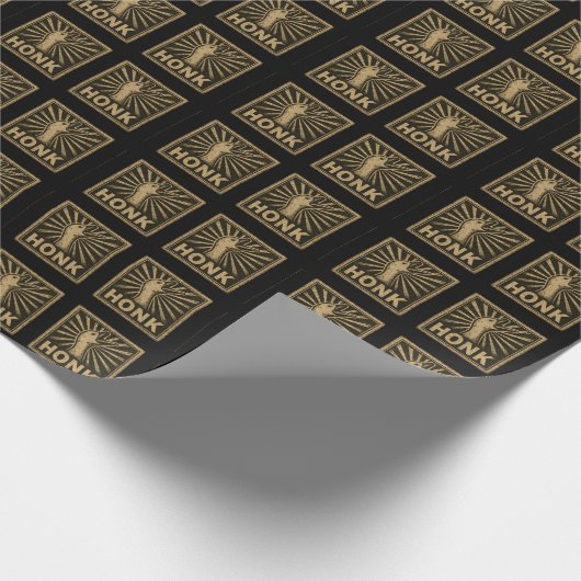 Honk Goose Funny Duck Chicken Meme Geschenkpapier (Ecke)