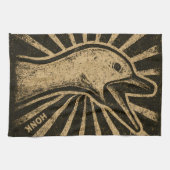 Honk Goose Funny Duck Chicken Meme Geschirrtuch (Horizontal)