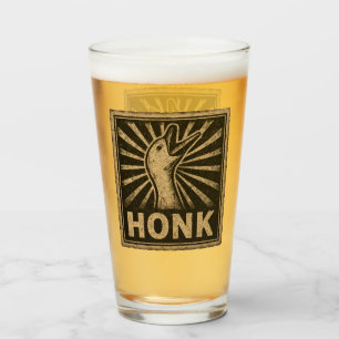 Honk Goose Funny Duck Chicken Meme Glas