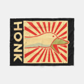 Honk Goose - Funny Duck Chicken Meme Idea Fleecedecke (Vorderseite (Horizontal))