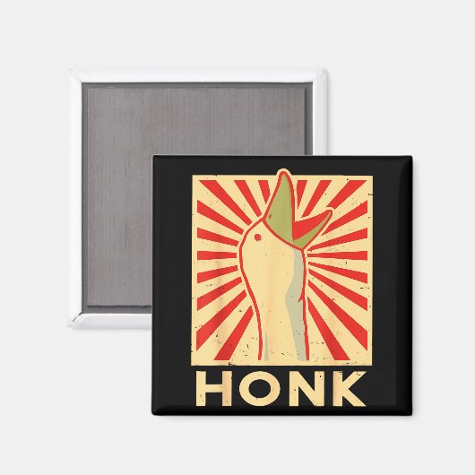 Honk Goose - Funny Duck Chicken Meme Idea  Magnet (Vorderseite/Rückseite)