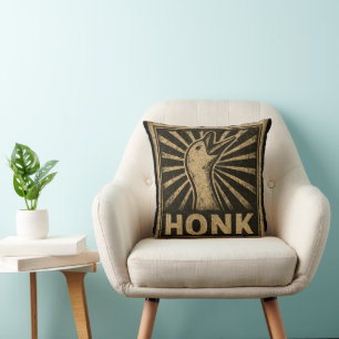 Honk Goose Funny Duck Chicken Meme Kissen