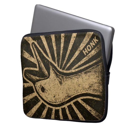 Honk Goose Funny Duck Chicken Meme Laptopschutzhülle (Vorderseite Links)