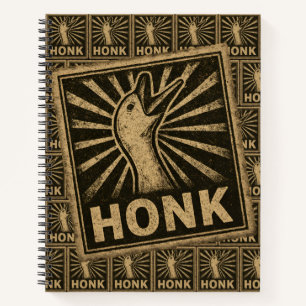 Honk Goose Funny Duck Chicken Meme Notizblock