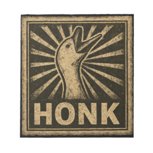 Honk Goose Funny Duck Chicken Meme Notizblock