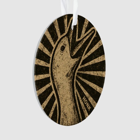 Honk Goose Funny Duck Chicken Meme Ornament (Vorderseite)