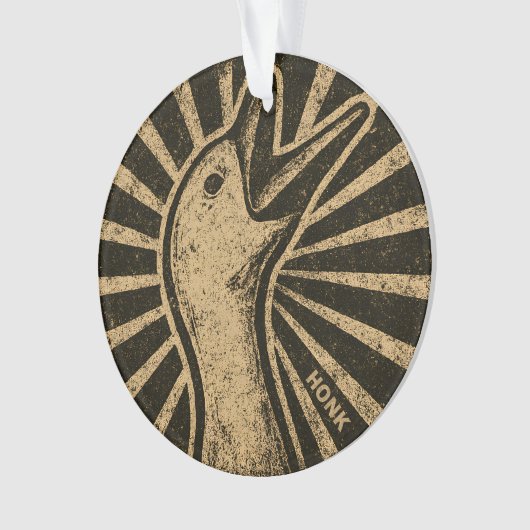 Honk Goose Funny Duck Chicken Meme Ornament (Vorderseite)
