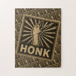 Honk Goose Funny Duck Chicken Meme Puzzle
