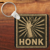 Honk Goose Funny Duck Chicken Meme Schlüsselanhänger (Vorderseite)