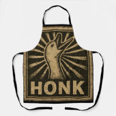 Honk Goose Funny Duck Chicken Meme Schürze (Vorderseite)