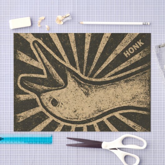 Honk Goose Funny Duck Chicken Meme Seidenpapier (Handwerk)