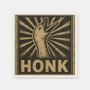 Honk Goose Funny Duck Chicken Meme Serviette
