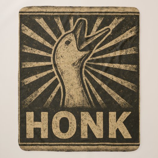 Honk Goose Funny Duck Chicken Meme Sherpadecke (Vorderseite)