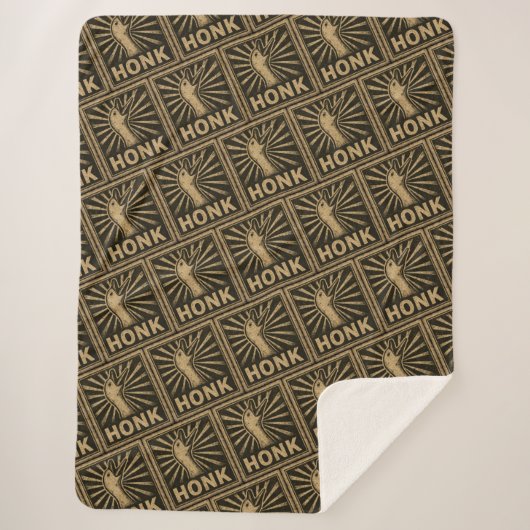 Honk Goose Funny Duck Chicken Meme Sherpadecke (Vorderseite)