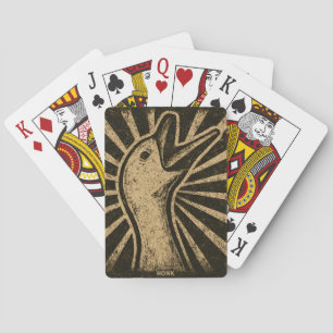 Honk Goose Funny Duck Chicken Meme Spielkarten