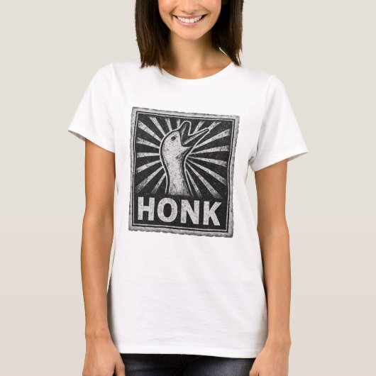 Honk Goose Funny Duck Chicken Meme T-Shirt (Vorderseite)