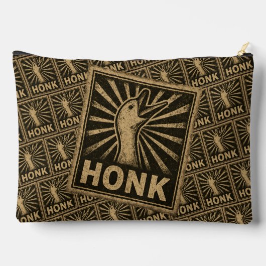 Honk Goose Funny Duck Chicken Meme Zubehörtasche (Rückseite)