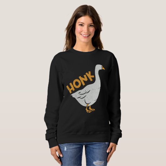 Honk Goose Gamer Meme Sweatshirt (Vorne ganz)