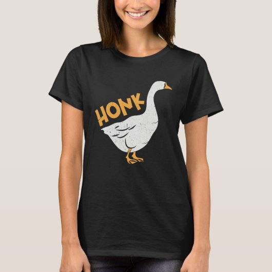 Honk Goose Gamer Meme T-Shirt (Vorderseite)
