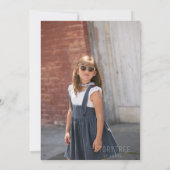 Honk Honk Blue Typographic Drive by Grad Party Einladung (Rückseite)