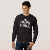 Honk Honk Canadian Truckers Rule Canada Funny Vint Sweatshirt (Vorne ganz)